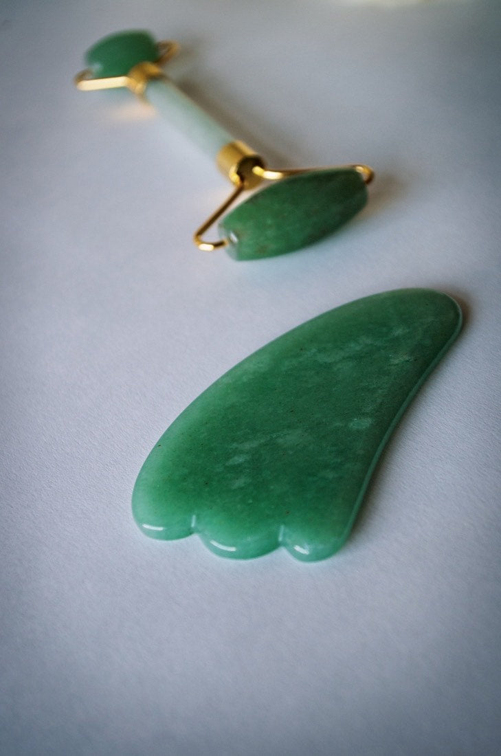 Jade Facial Roller & Gua Sha