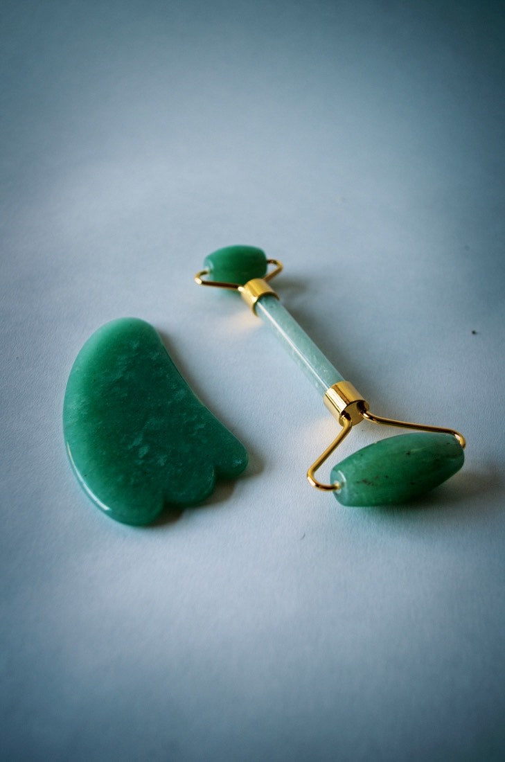 Jade Facial Roller & Gua Sha