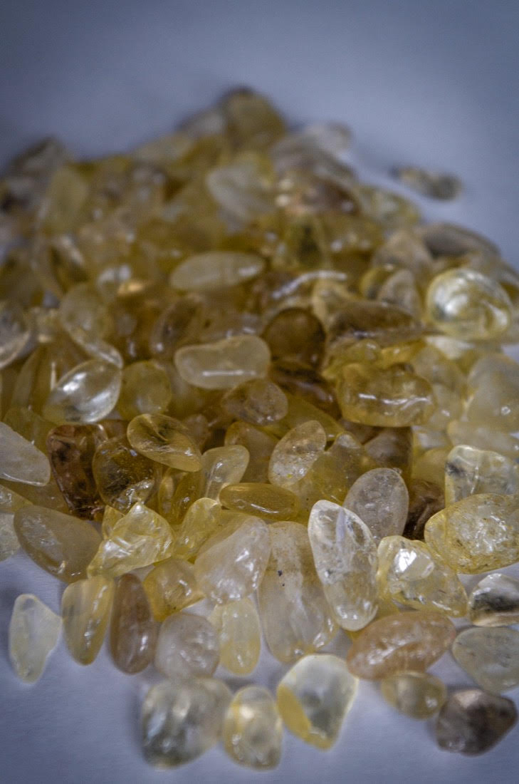 Citrine crystal water bottle 