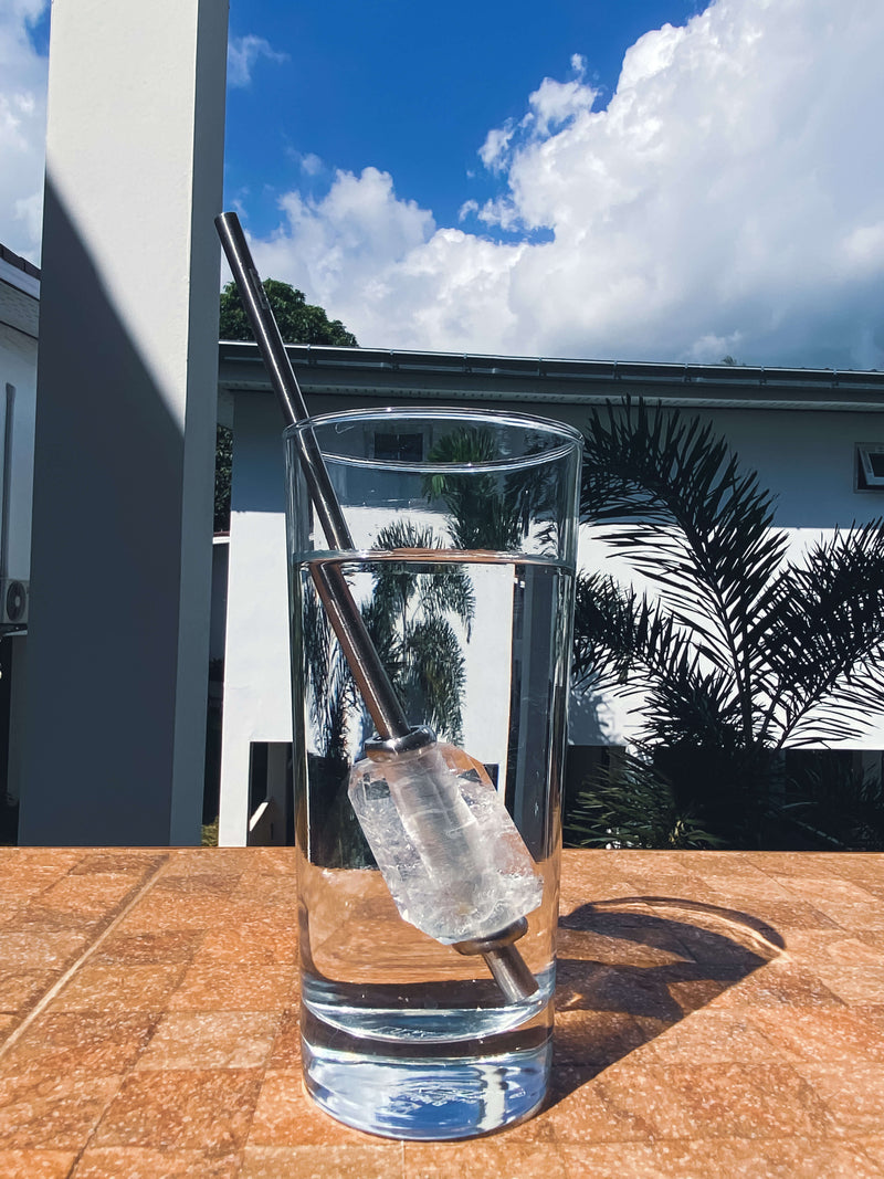 Clear Quartz Straw