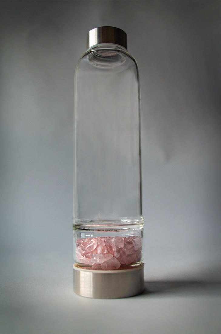 Rose Quartz water bottle